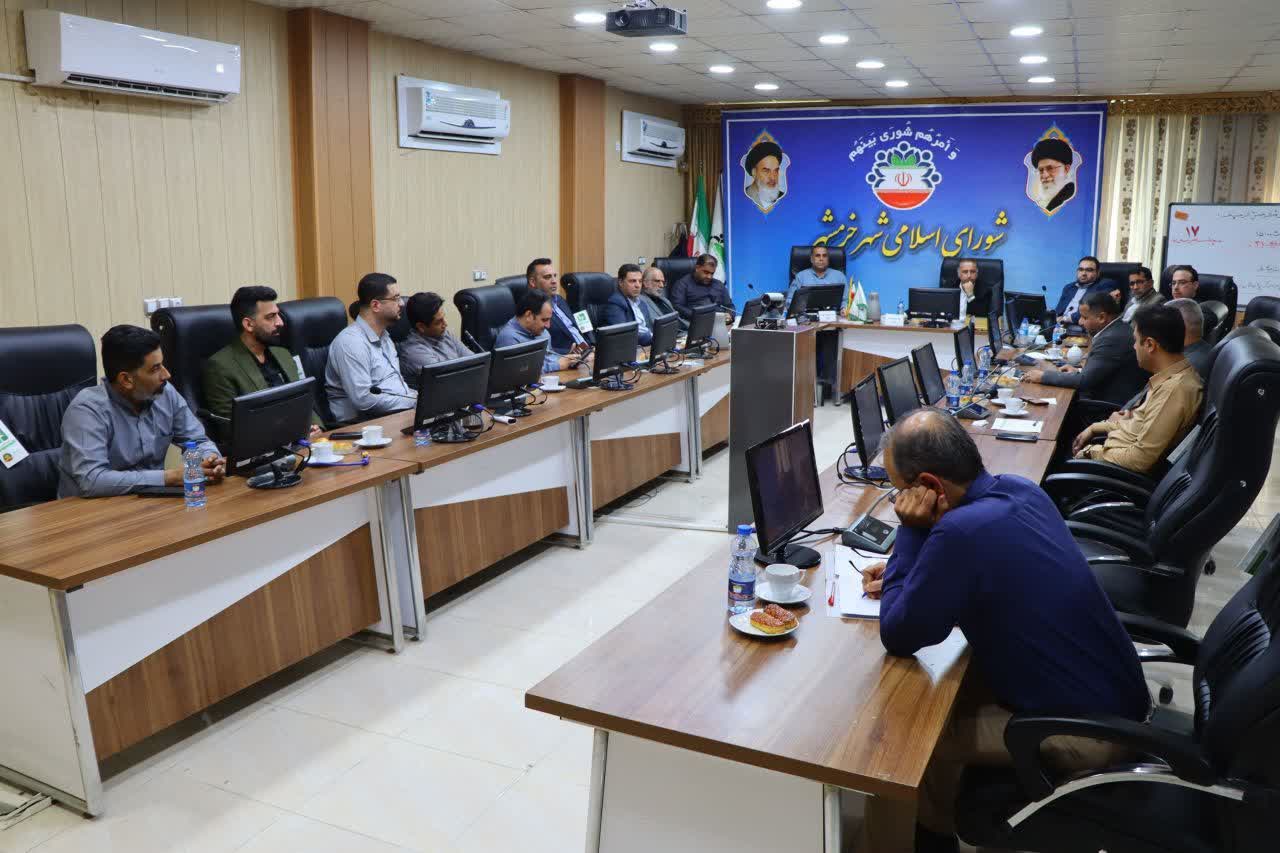 مشکلات شهر و شهرداری در جلسه شورای اسلامی شهر خرمشهر بررسی شد